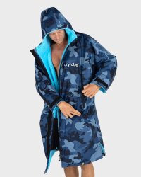 DRYROBE Advance Long Sleeve Blau Camo Blau XS