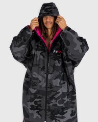 DRYROBE Advance Long Sleeve Schwarz Camo Pink L