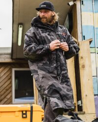 DRYROBE Advance Long Sleeve Schwarz Camo XS