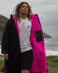 DRYROBE Advance Long Sleeve Schwarz Pink XXL