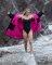 DRYROBE Advance Long Sleeve Schwarz Pink XXL