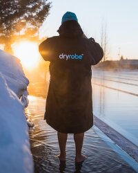 DRYROBE Advance Long Sleeve Schwarz Blau L