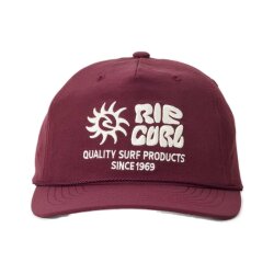 Rip Curl Pacific Rinse Flexfit Snapback Cap Burgundy
