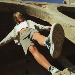 Oxbow Women Denim Walkshorts Driftwood