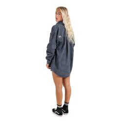 Oxbow Long Sleeve Denim Shirt Motel Dark Grey