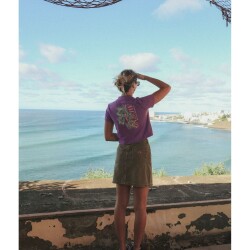 Oxbow Pixelate Crop Top Lilac