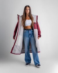 DRYROBE Advance Long Sleeve Burgunder Grau  S