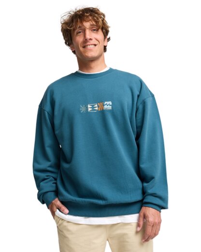 Billabong Core Lord Crewneck Sweater Real Teal