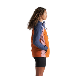 Passenger Clothing Ocean Recycled Insulated Anorak Dark Denim/Sunset Orange