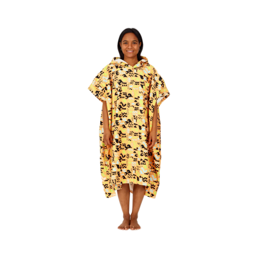 After Essentials Poncho Stamps Tangerine