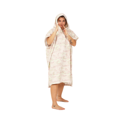 After Essentials Poncho Japan Waves Soft Pink