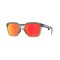 Oakley HSTN SQ Sonnenbrille Matte grey Smoke Prizm Ruby