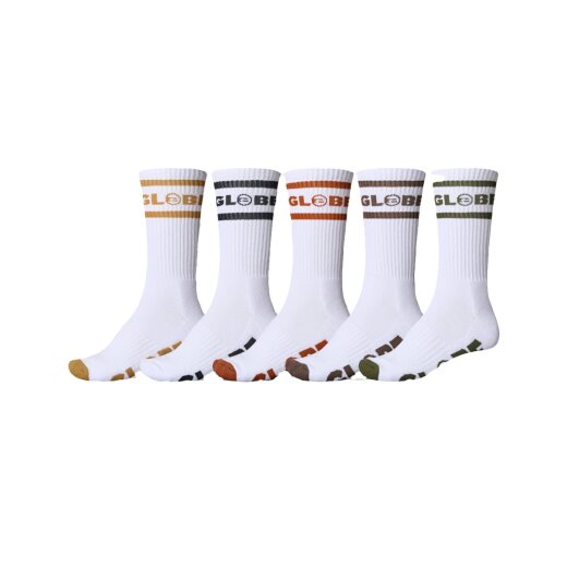 Globe Socken Tilt Hi Crew 5 Pack White
