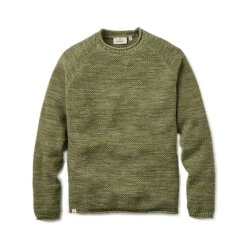 Passenger Clothing Shore Organic Cotton Knitted Jumper Khaki