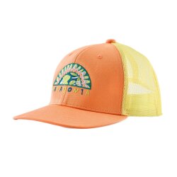 Patagonia Kids Trucker Hat Kids Planet Peach Sherbet