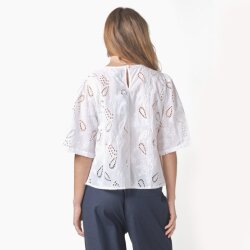 Klitmoller Collective Jonna S/S Blouse Bluse GOTS White
