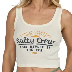 Salty Crew Unscripted Tank Off White