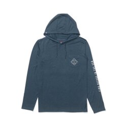 Salty Crew Tippet Hood Tech Tee Pilot Blue