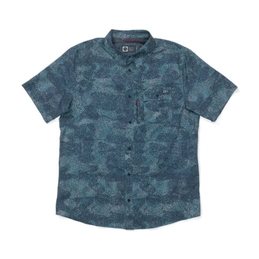 Salty Crew Flagship UV Button Up Dark Navy