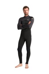 C-Skins NuWave Legend 4/3 Backzip Neoprenanzug Steamer Black