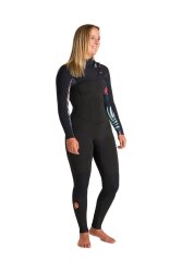C-Skins NuWave Solace 4/3 Frauen Neoprenanzug Black Botanical