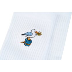 Quittje Socken Möwe Weiß