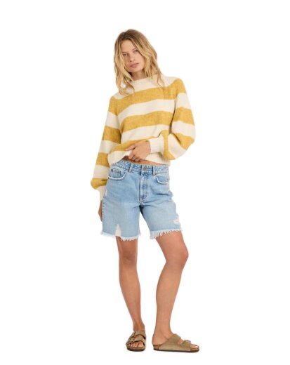 Sisstrevolution Face In The Sun Sweater Honey Gold S