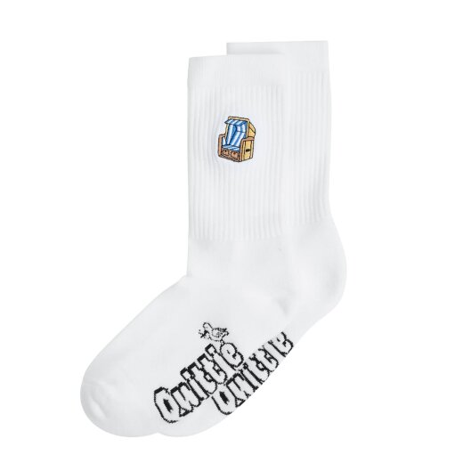 Quittje Socken Strandkorb Weiß