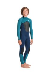 C-Skins NuWave Legend 4:3 Junior GBS Back Zip Steamer Bluestone Emerald