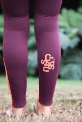 C-Skins NuWave Legend 4:3 Junior GBS Back Zip Steamer Rust Coral