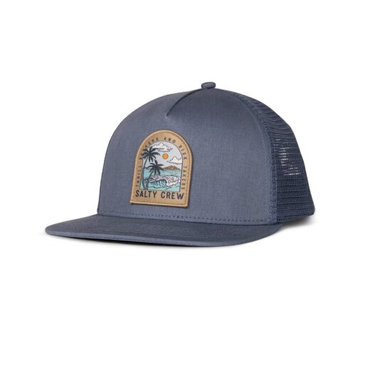 Salty Crew ArchwayTrucker Cap Pilot Blue
