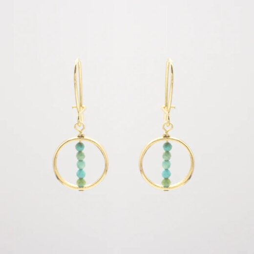 Jewelberry Ohrringe Circled Pearls vergoldet