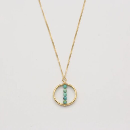 Jewelberry Kette Circled Pearls vergoldet