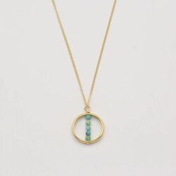 Jewelberry Kette Circled Pearls vergoldet