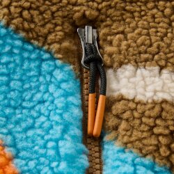 Passenger Fairbanks Full Zip Sherpa Fleece Jacket Mpuntain Sunset Multi