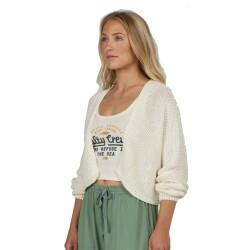 Salty Crew Navigator Cardigan Off White