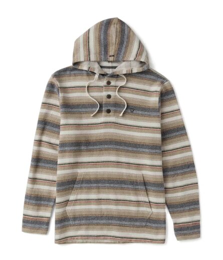 Vissla Descanso Heavy Hooded Popover-Light Khaki