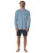 Vissla Pro Comp LS Sun Shirt Faded Denim