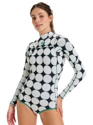 Roxy 1.5mm Rise Natural Langarm Springsuit Black White