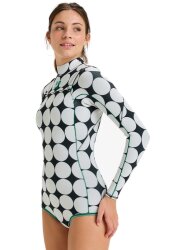 Roxy 1.5mm Rise Natural Langarm Springsuit Black White