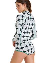 Roxy 1.5mm Rise Natural Langarm Springsuit Black White
