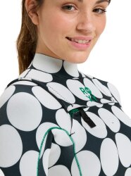 Roxy 1.5mm Rise Natural Langarm Springsuit Black White