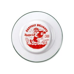 The Dudes Earthly Delights Enamel Plate Off White