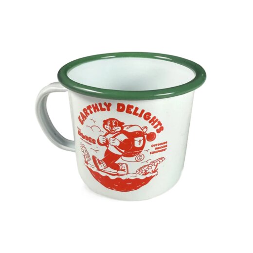 The Dudes Earthly Delights Enamel Mug Off White