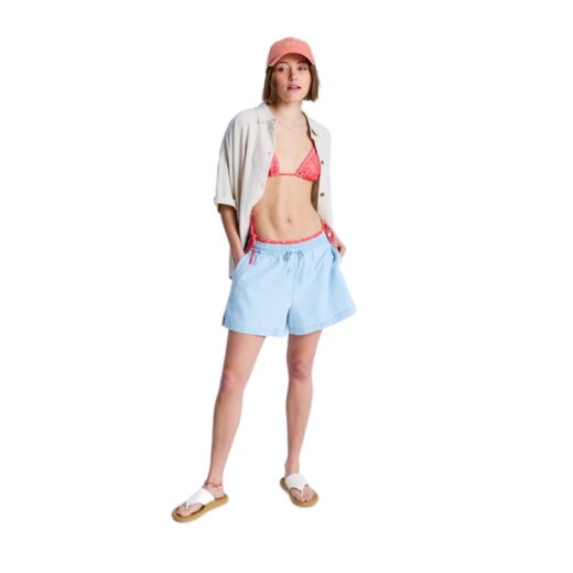 Roxy Lekeito Break Mid Denim Short Light Blue