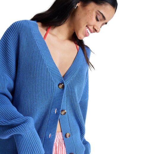 Roxy Cosmic Coast Strickjacke Dutch Blue