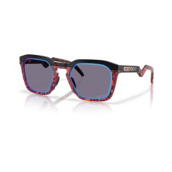 Oakley HSTN SQ Sonnenbrille Folished Black Prizm Grey
