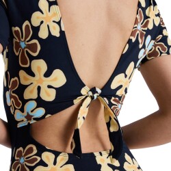 Roxy Swimsuit Sun Babe Anthracite Nostalgic Feels