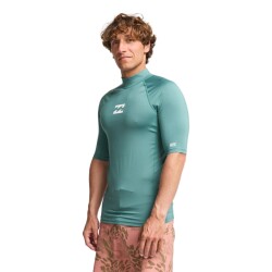 Billabong Waves All Day SS  Rashguard Sea Green