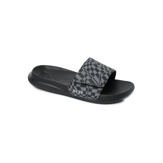reef Kids Salty Slide Badelatschen Black Swell Checker